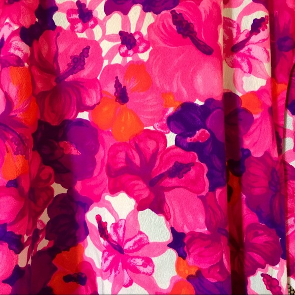 Vibrant Vintage Floral Hawaiian Maxi/ Muumuu (XXS) - Picture 3 of 9